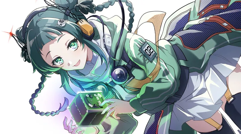 Kashiwa-tan flying through space