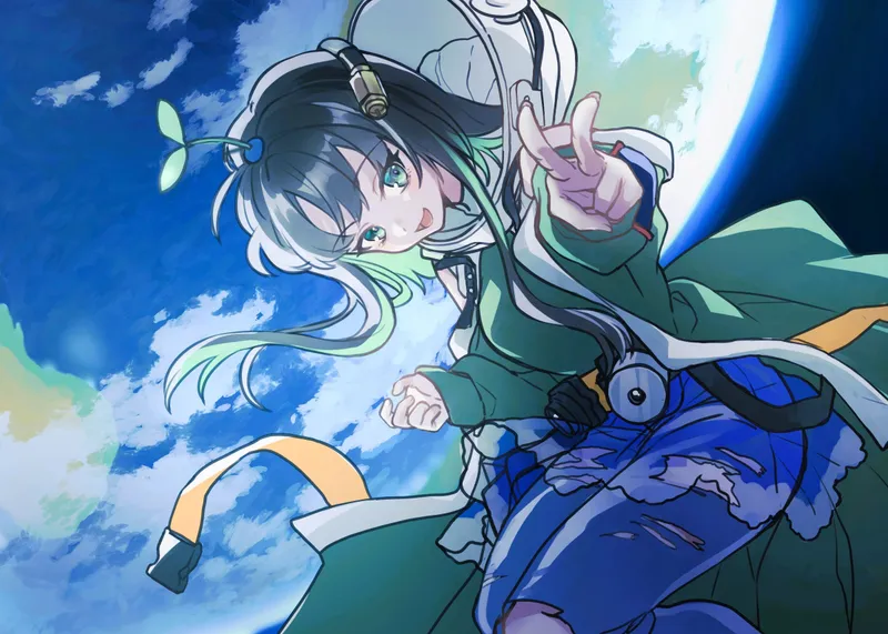 Yomogi-tan being deployed from the ISS