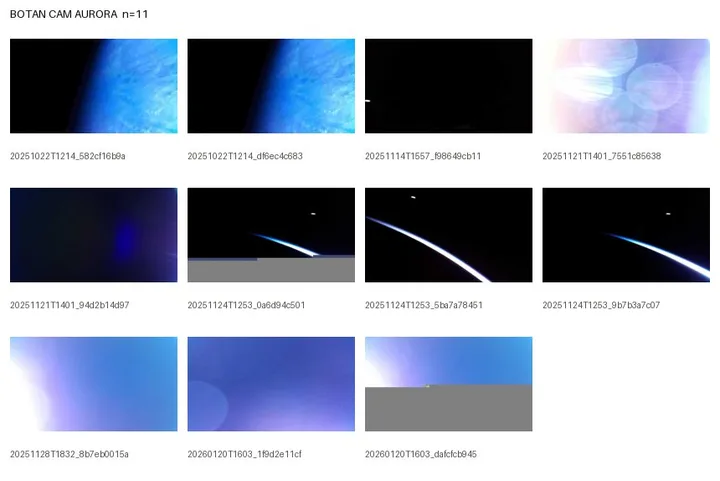 BOTAN image index (CAM / Aurora)
